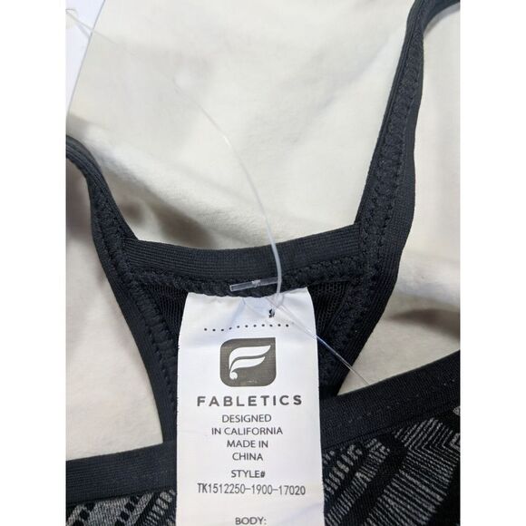 Fabletics Norwalk Tank Black/Gray XS workout Gear running tanktop - Picture 3 of 3